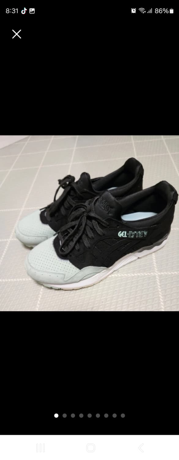 아식스 GEL-LYTE V  헬스장 운동화270(실착적어요) 상품이미지1