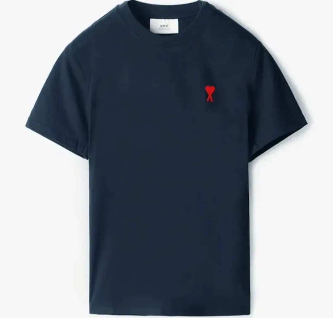 아미 네이비 반팔 티셔츠 상품이미지1