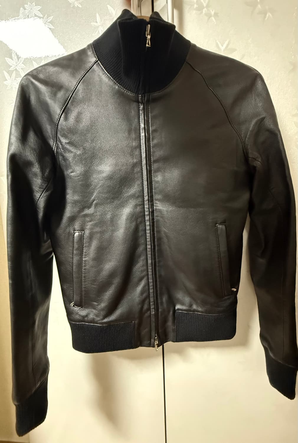 리튬 옴므 램스킨 하이넥 레더가죽 자켓 상품이미지1