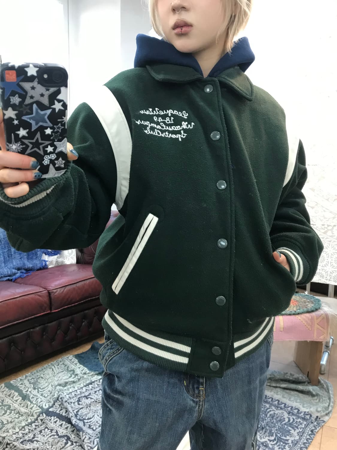 후아유 스트릿 바시티 자켓  상품이미지2