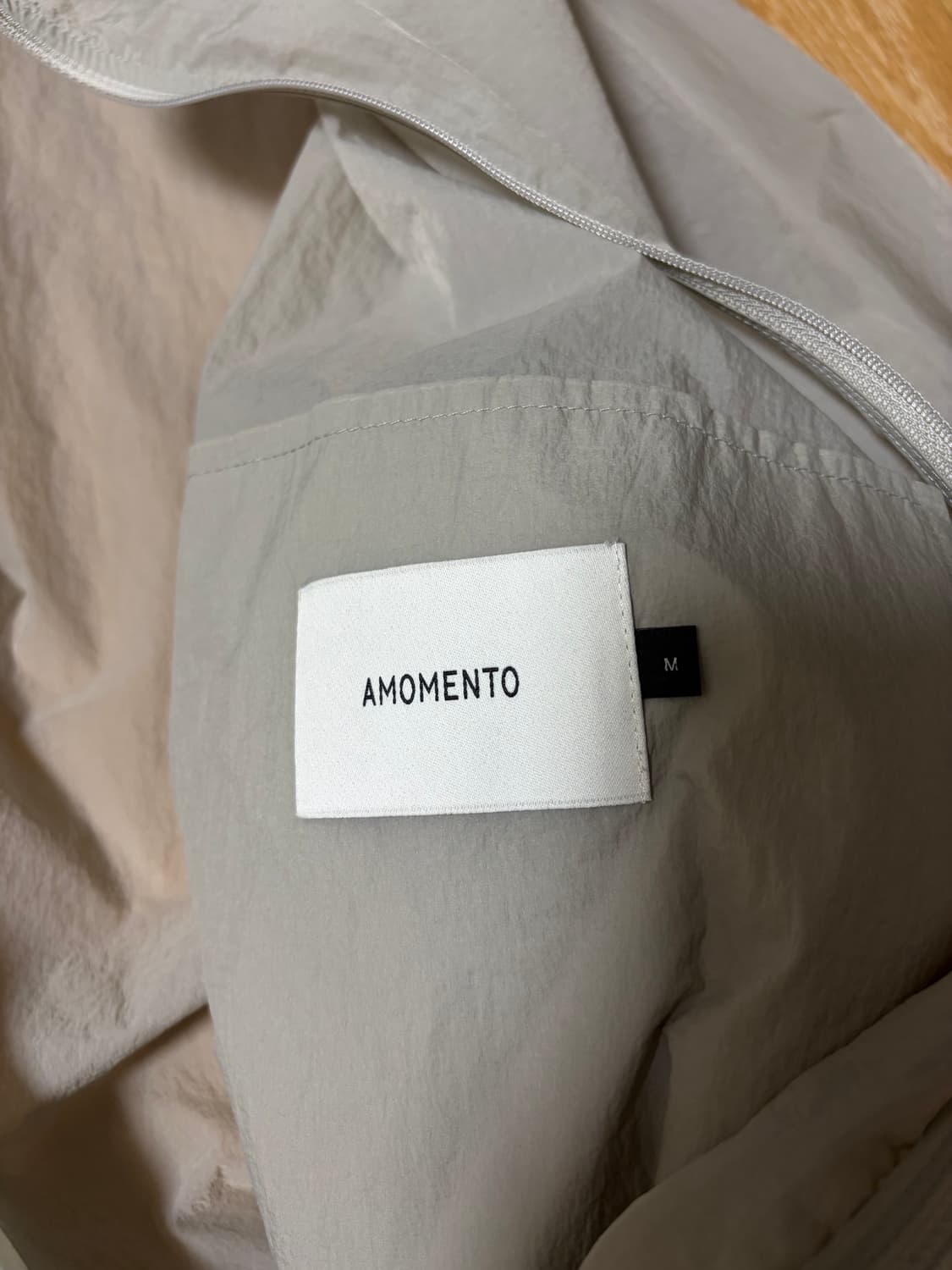 아모멘토 시어 집업 셔츠 그레이 M 상품이미지4