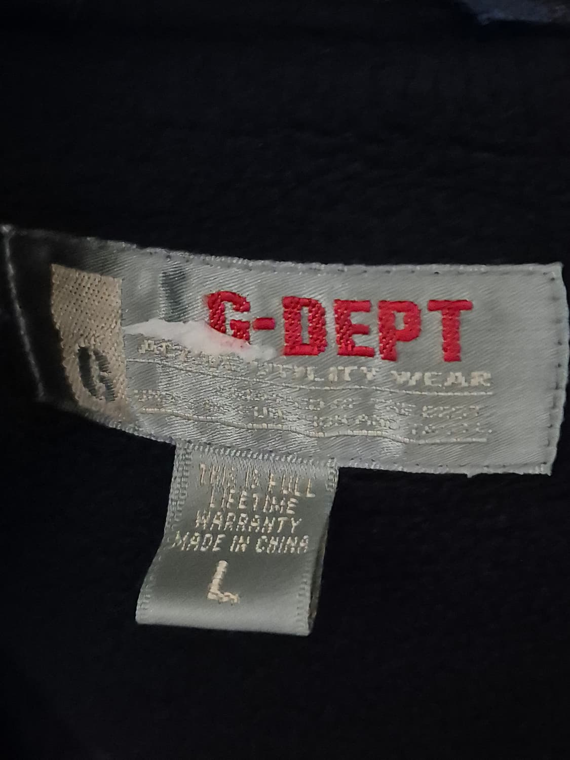 Vintage 후리스 배색 후드자켓 XXL 상품이미지3