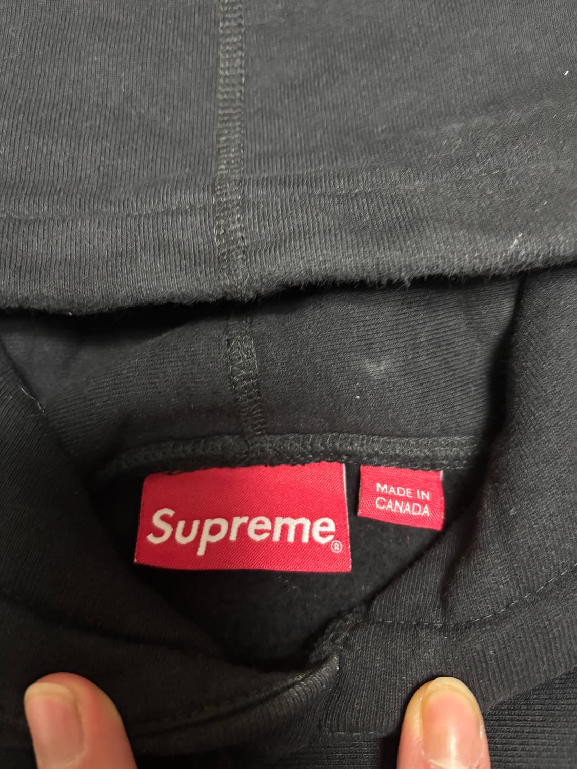 [정품] 슈프림 엠브로더리드 아웃라인 후드티 블랙 L 상품이미지4