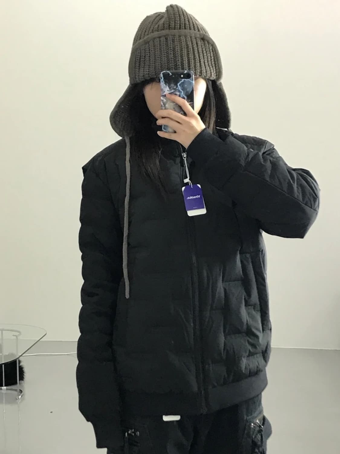 JILL BY JILLSTUART 덕다운 블랙 패딩 상품이미지2