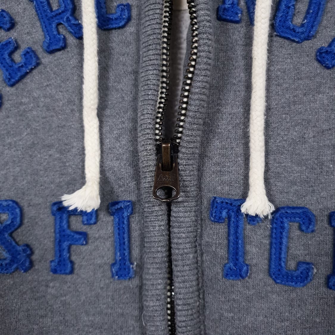 M) 아베크롬비 대장급 희귀 센터 로고 후드집업 회파 블루 그레이 챠콜 상품이미지5