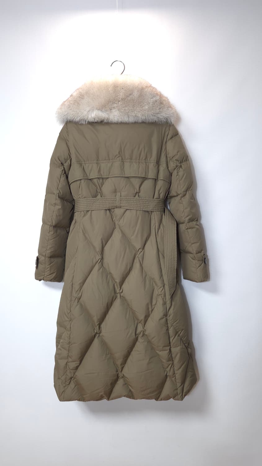 보브 VOV 2022 폭스퍼 구스 벨티드 롱패딩 55 사이즈 상품이미지7