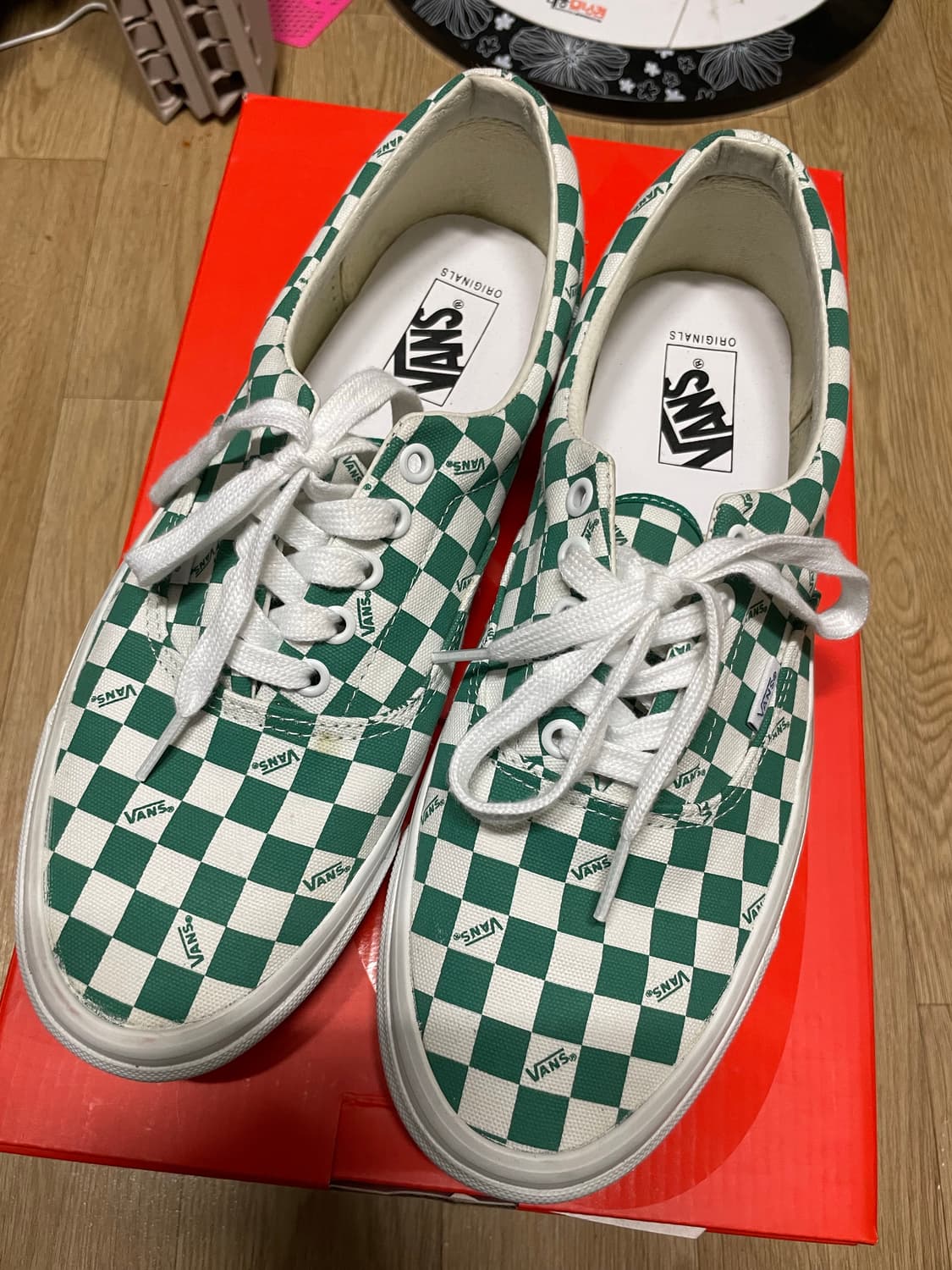 (290) 반스 체커보드 그린 상품이미지1