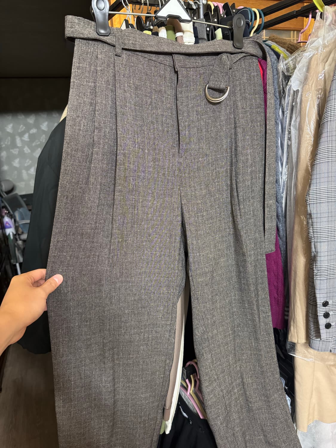 프레리 이지케어 더블체크 블레이저 수트셋업 상품이미지2