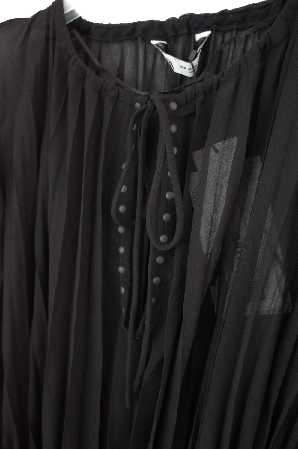 [택O새상품] 자라 블랙 벨트 플리츠 원피스 상품이미지5