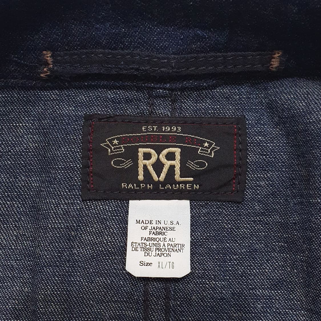 rrl 리넨코튼 스포츠코트 인디고데님 컬러 XL (105~110) 상품이미지9