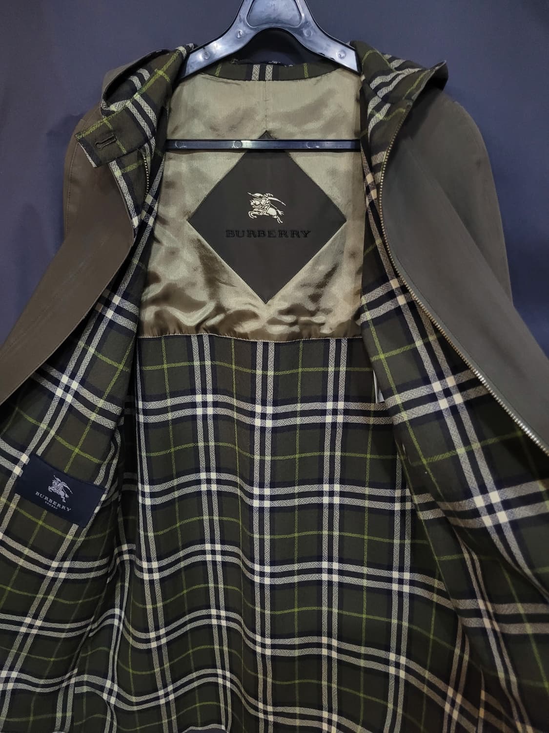 Burberry 버버리 런던 초빈티지 후드 코트 상품이미지4