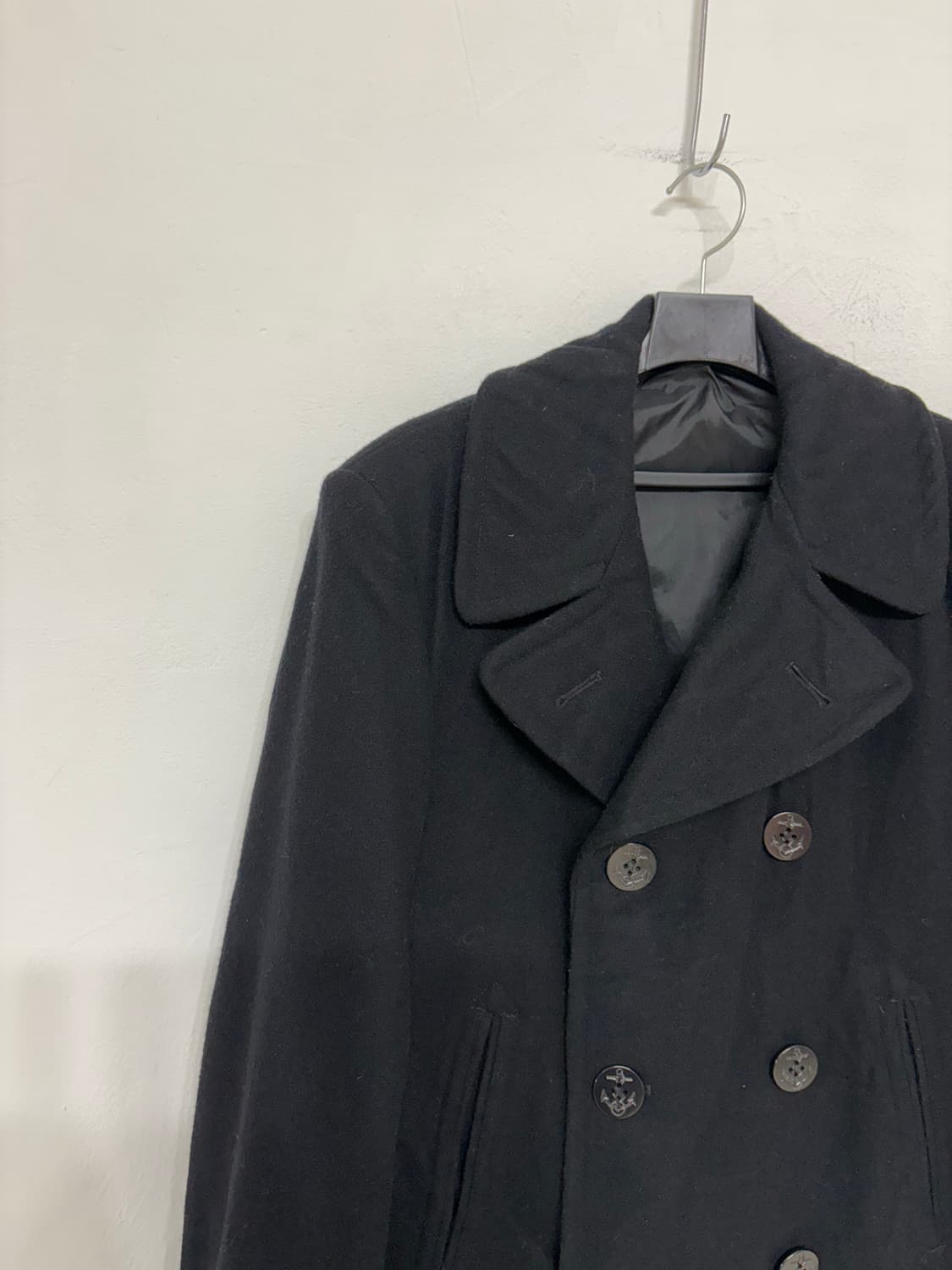 80‘s USN Wool Pea Overcoat. 상품이미지2