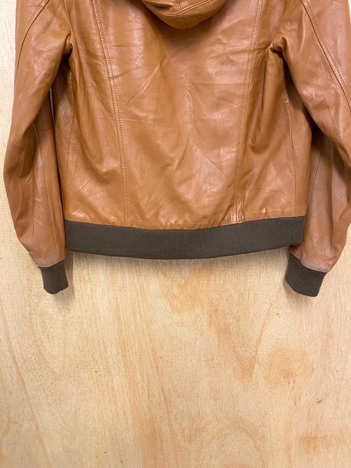 BEAMS BOY hooded leather jacket 양가죽 후드자켓 상품이미지9