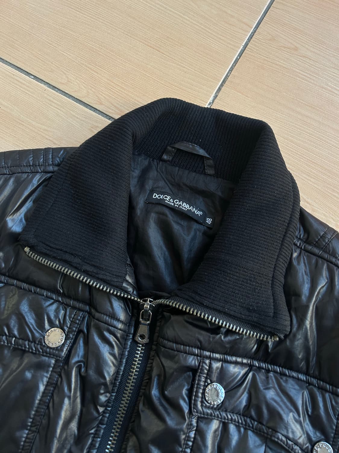 Dolce&gabbana Glossy high neck zipup  상품이미지2