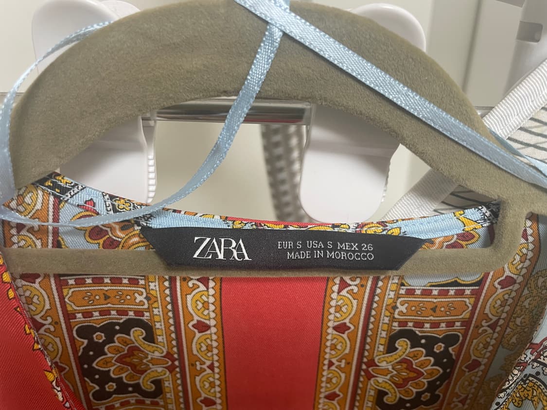 ZARA 패턴 롱 원피스 S 상품이미지6