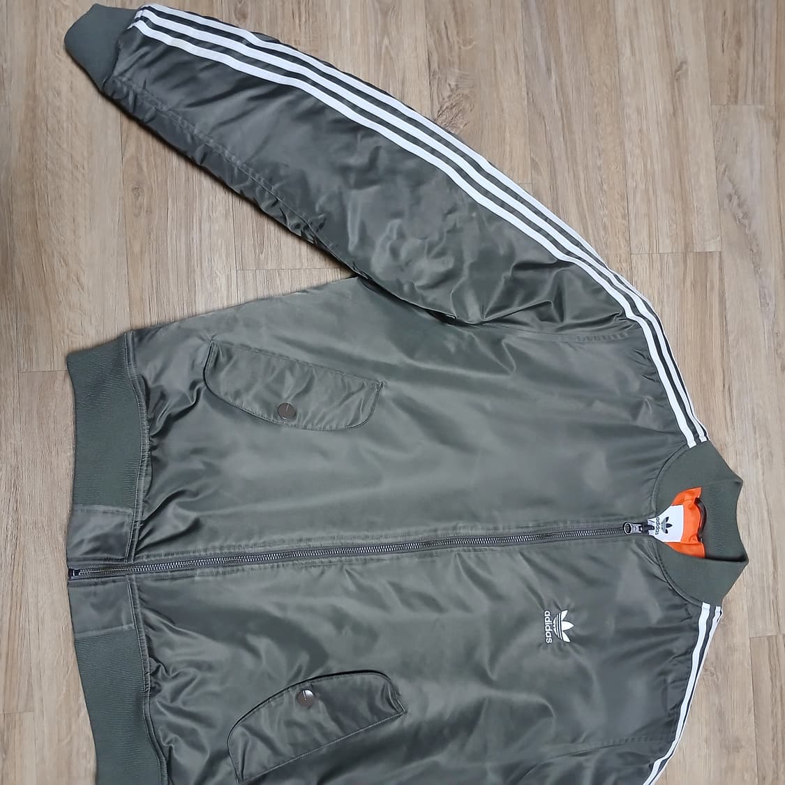 adidas 아디다스 봄버 항공점퍼 패딩 올리브 자켓 상품이미지5