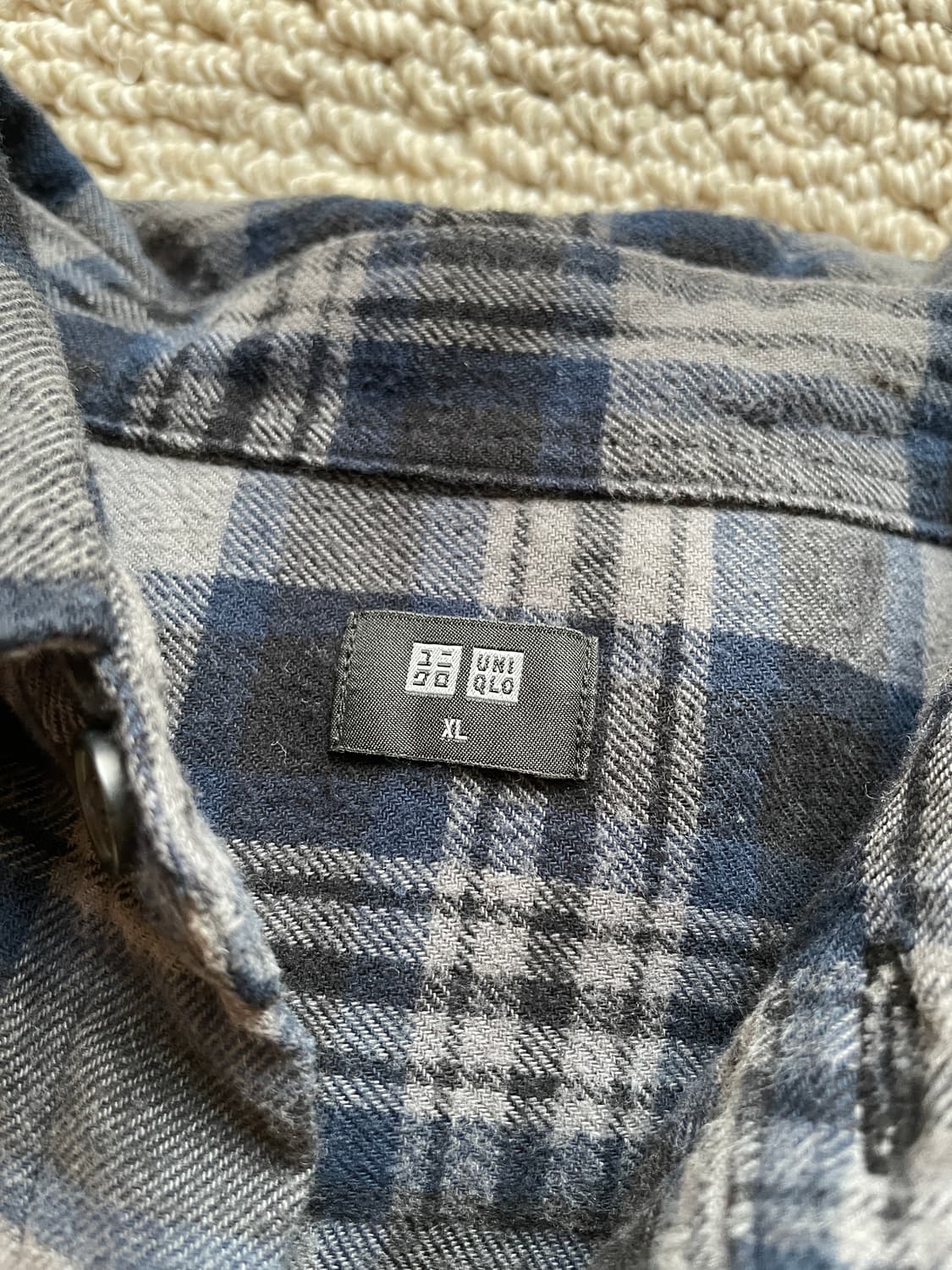 유니클로 체크셔츠 XL 상품이미지3