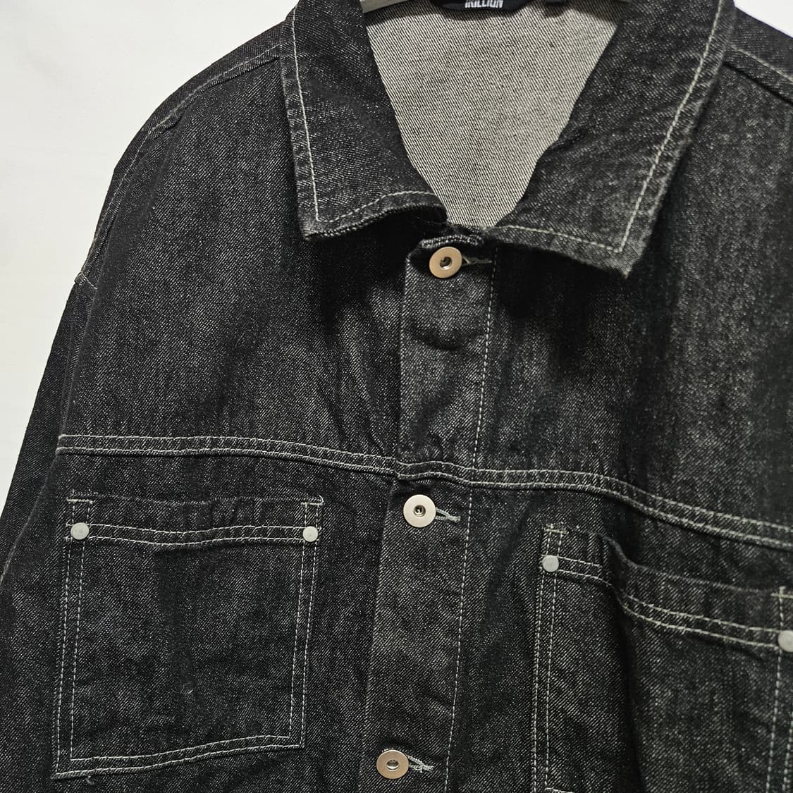 트릴리온 흑청 데님 자켓 L 상품이미지2