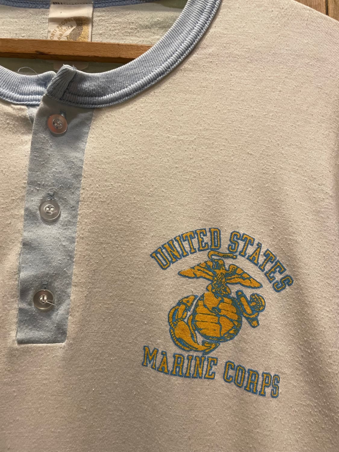 1980’s Vintage Henley Raglan Tee ​ 상품이미지2