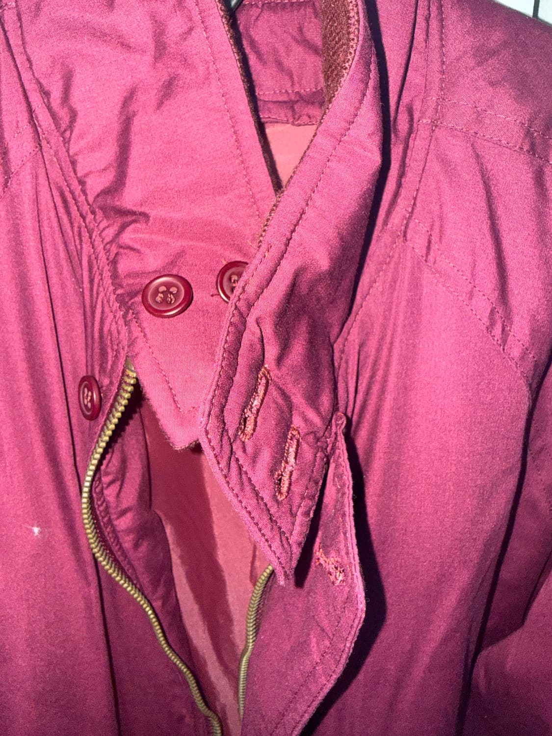 자주색 빈티지 점퍼 봄버 자켓 상품이미지2