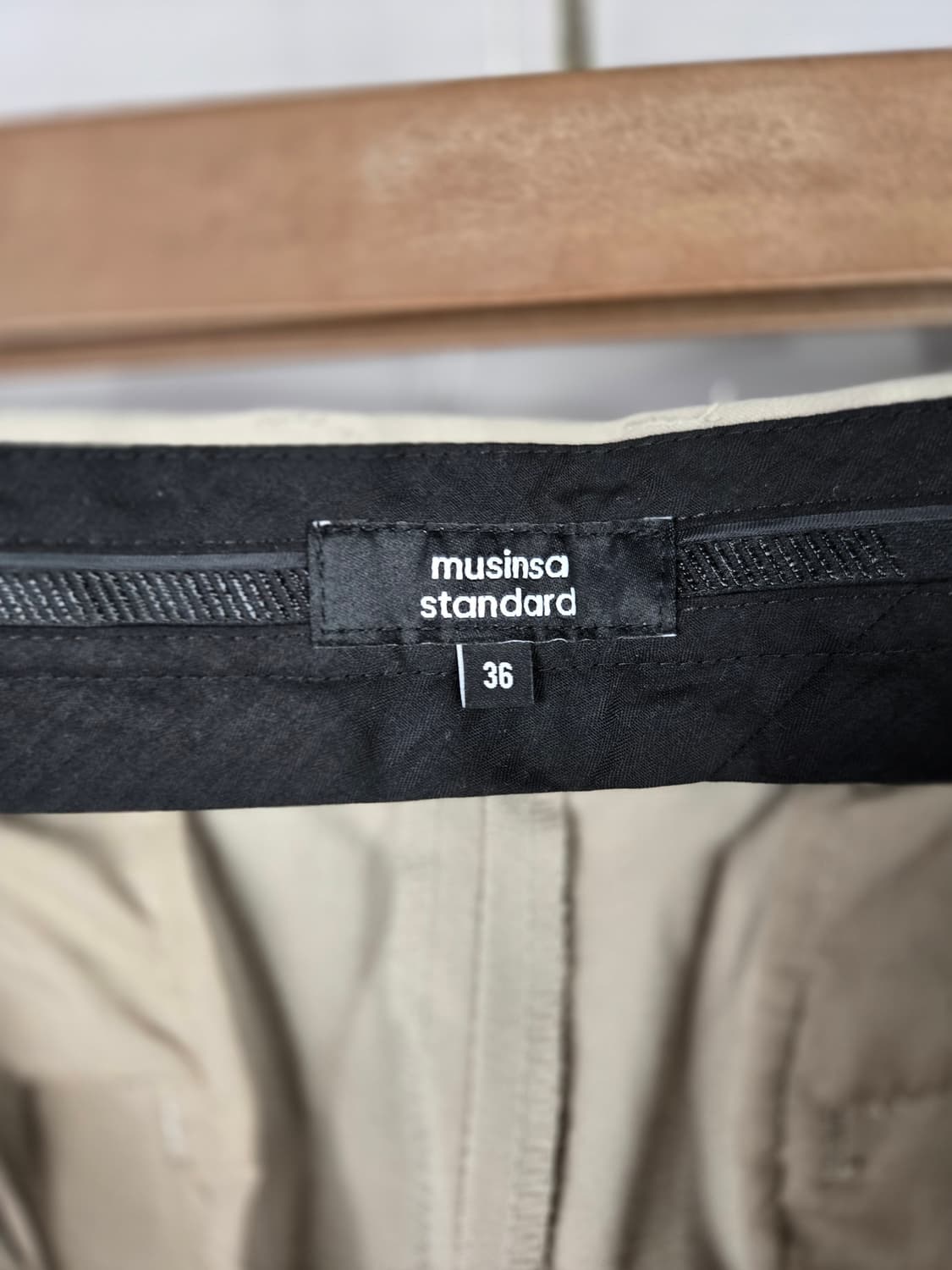 [무료배송]무신사스탠다드 36 남성 세미 와이드 히든 밴딩 슬랙스 바지 상품이미지6