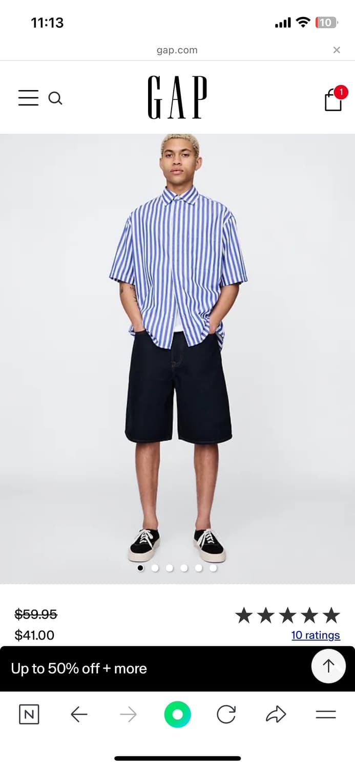 Gap 베기 쇼트 린스드 (34) 상품이미지7