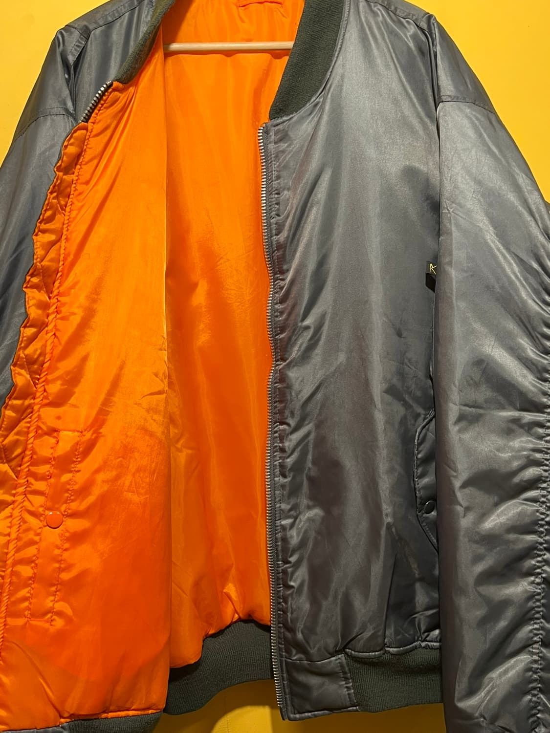 [4XL] 로스코 MA-1 나일론 플라이트 점퍼 밀리터리 봄버 자켓 상품이미지7