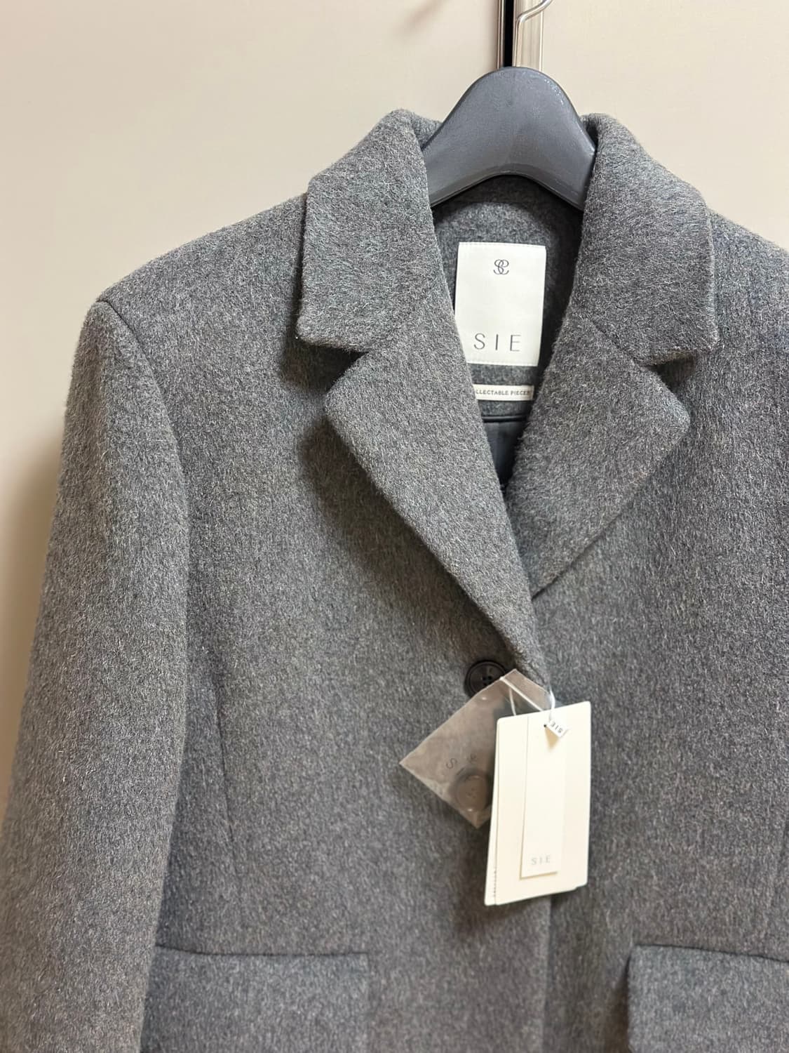 시에 Sie 에페 울 싱글 재킷 차콜 상품이미지5