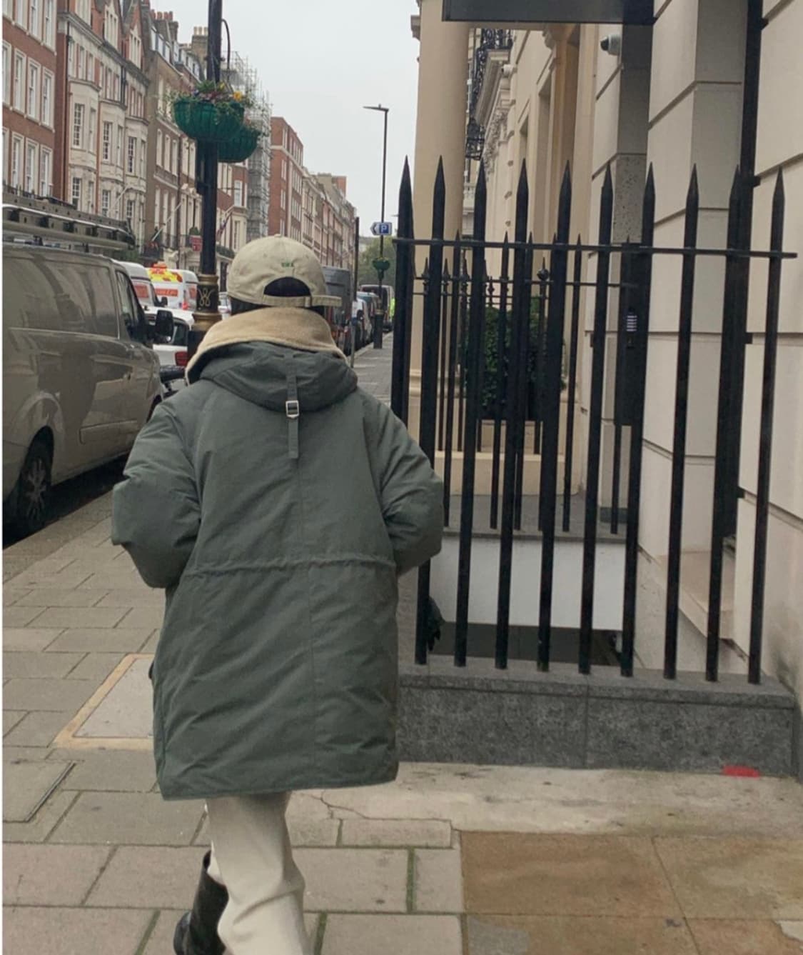 새상품급 브런치 품절 구스다운 야상패딩 양모후드 프리사이즈 상품이미지6