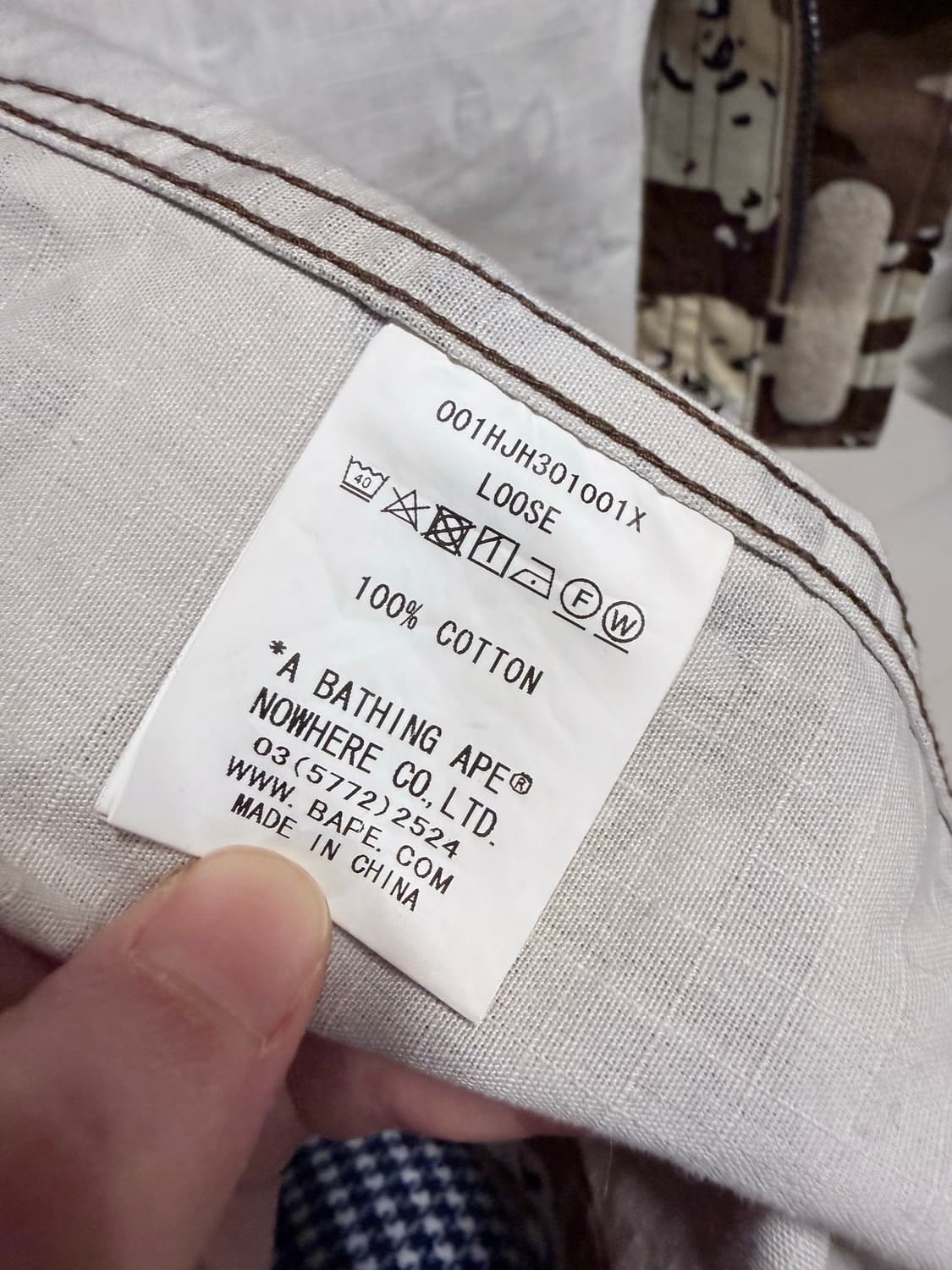 BAPE Desert Camo Loose Fit Trucker Jacke 상품이미지4