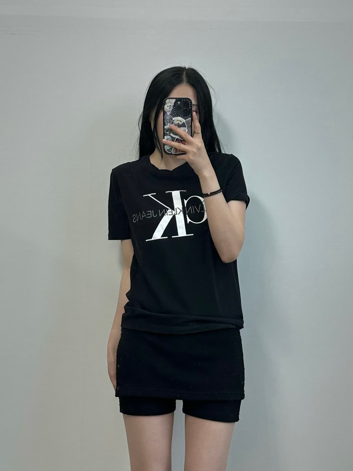 캘빈클라인 빅로고 블랙 반팔 티셔츠 상품이미지1