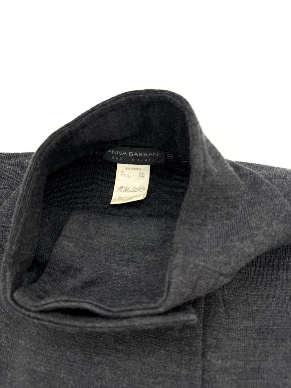 빈티지 ANNA BASSANI 그레이 더블 니트 코트 상품이미지6