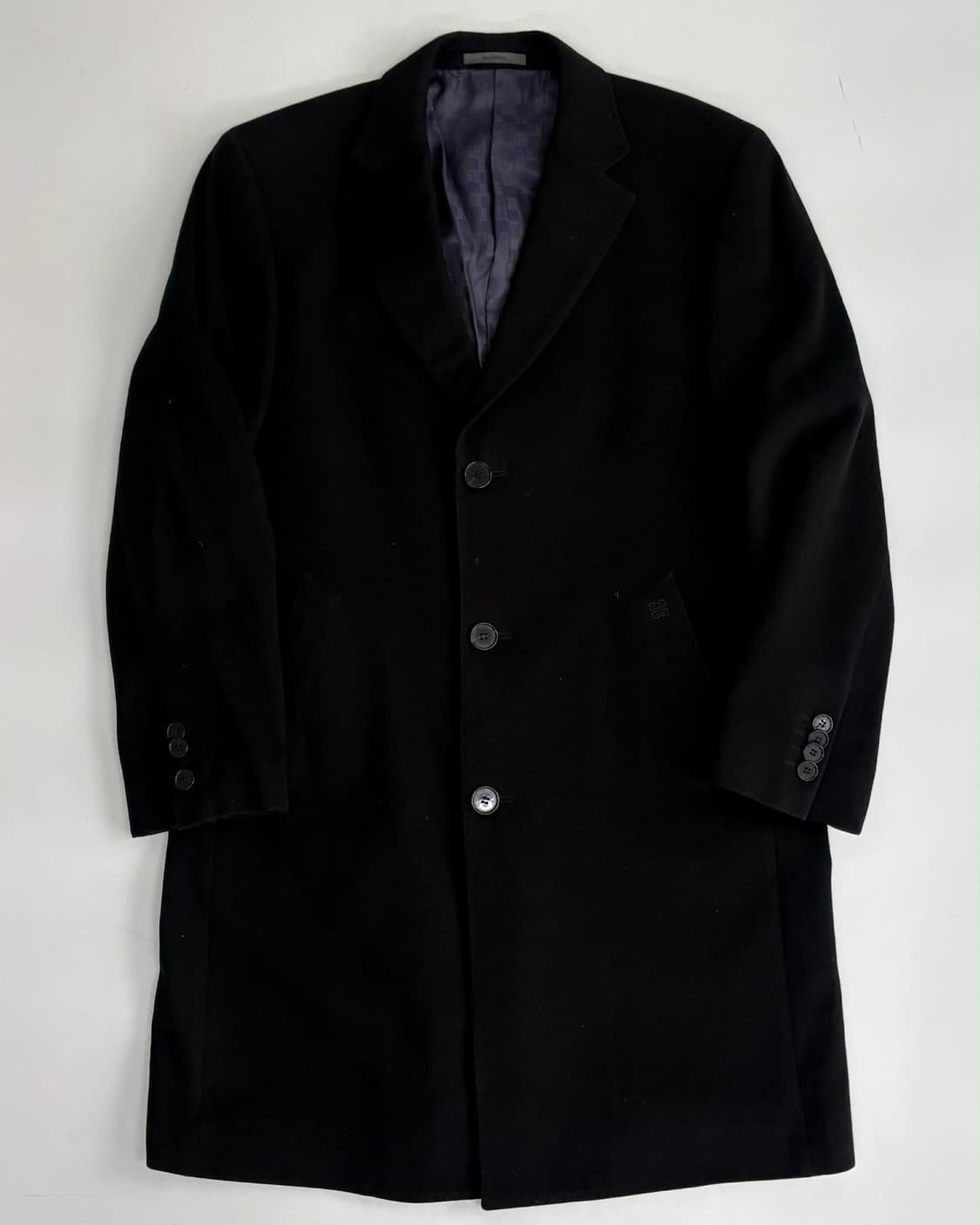 [100] 지방시 블랙 울 싱글 코트 상품이미지1