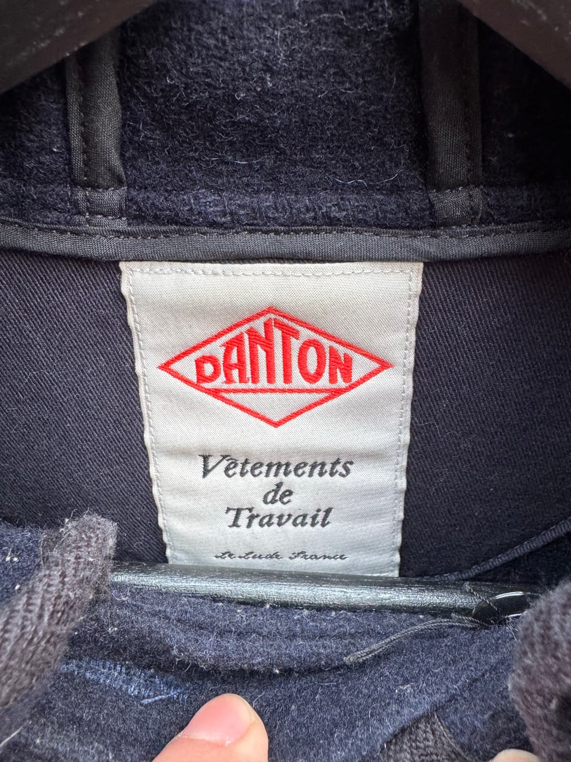 Danton 단톤 네이비 더블 울 후드자켓  상품이미지3