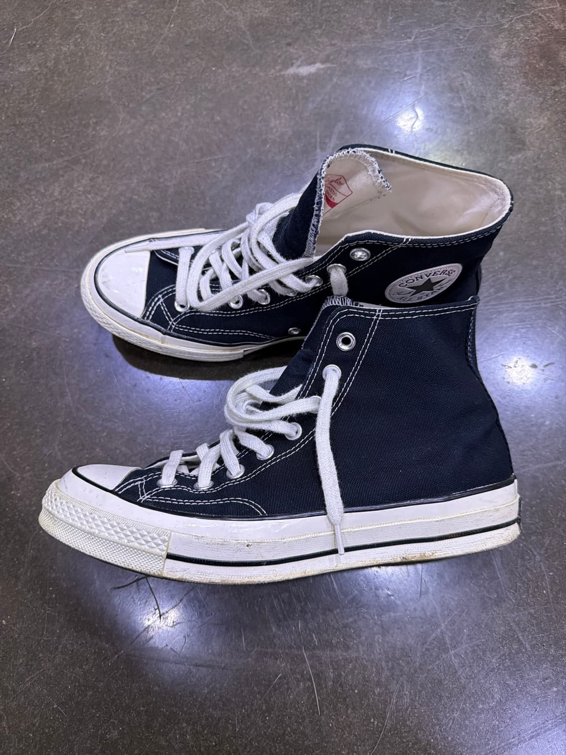 컨버스 척테일러 70 하이 블랙 슈즈 스니커즈 265 상품이미지5