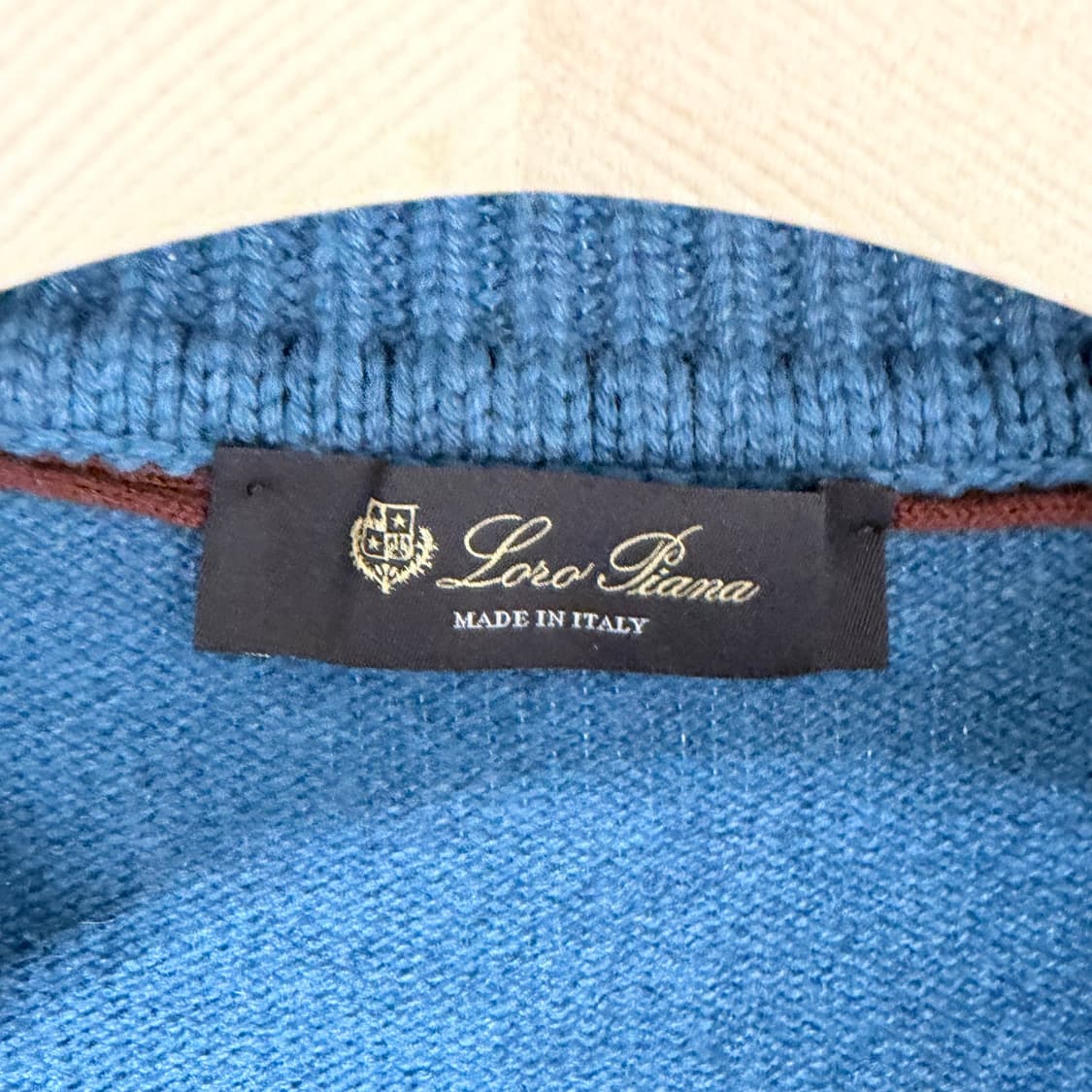 52 / 로로피아나 캐시미어 블루 니트 상품이미지4