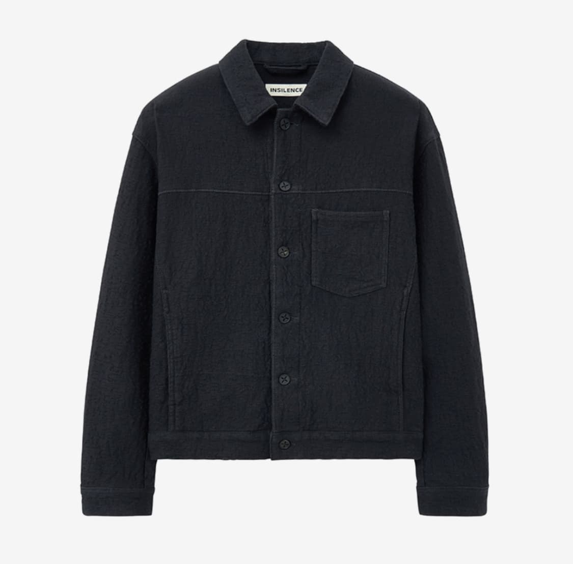 인사일런스 텍스쳐드 자카드 자켓 INK BLACK L사이즈 상품이미지1