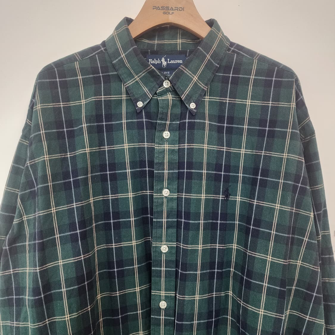 폴로 랄프로렌 그린 체크 셔츠 상품이미지2