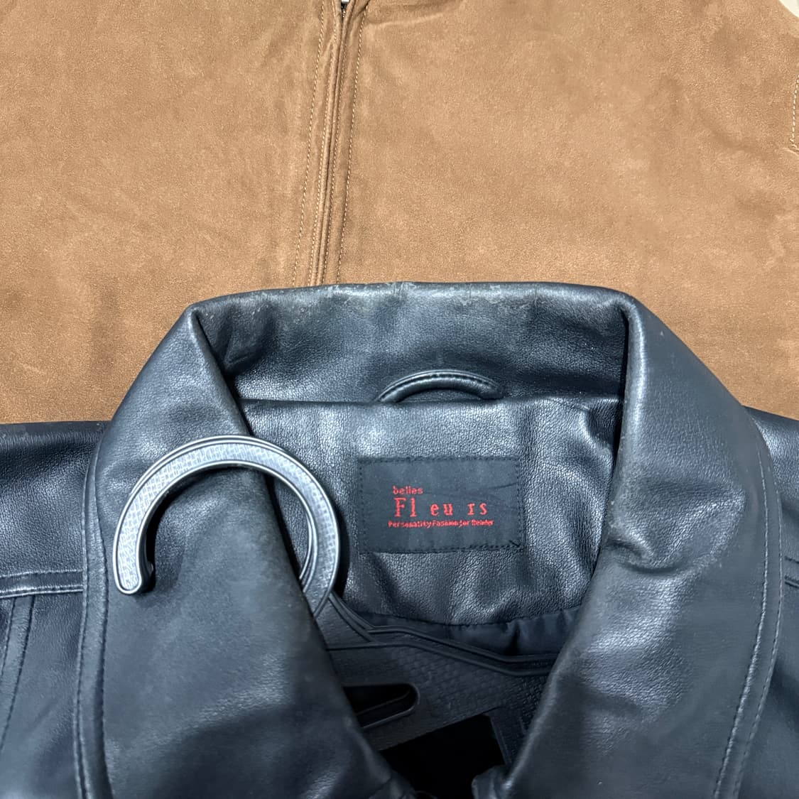 VTG 빈티지 자수 디테일 가죽 A2 봄버 자켓 상품이미지5