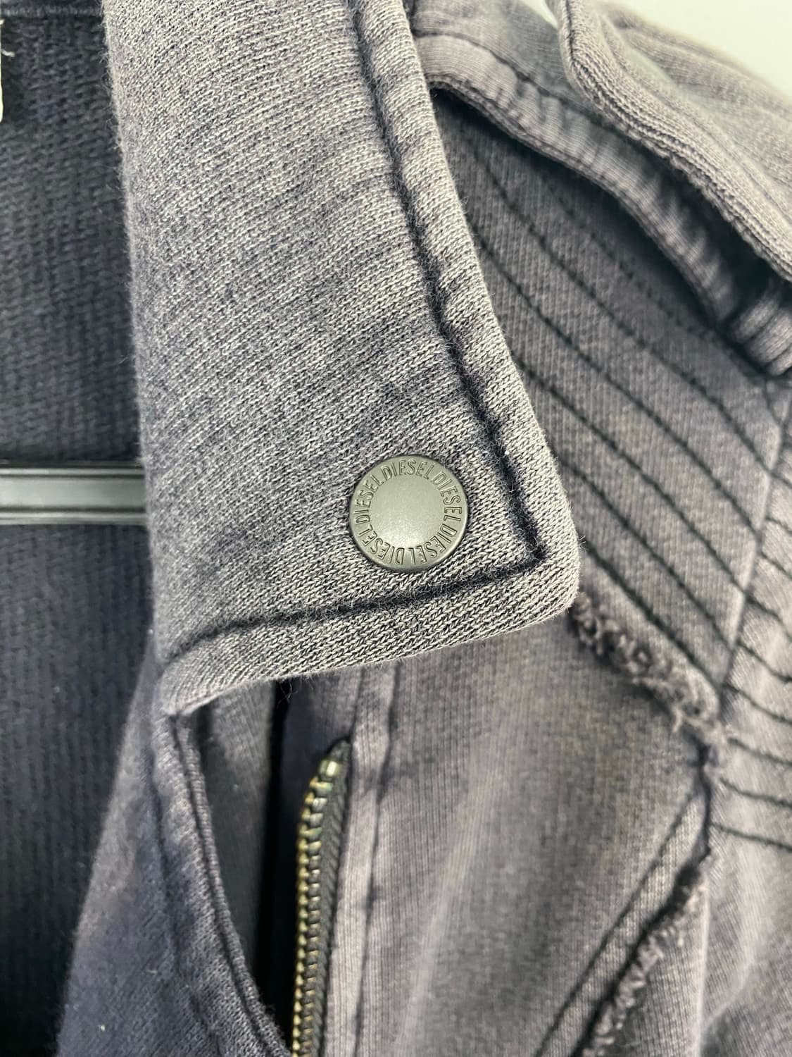 디젤 DIESEL 워싱 코튼 크롭 라이더 자켓 XXS <585> 상품이미지3