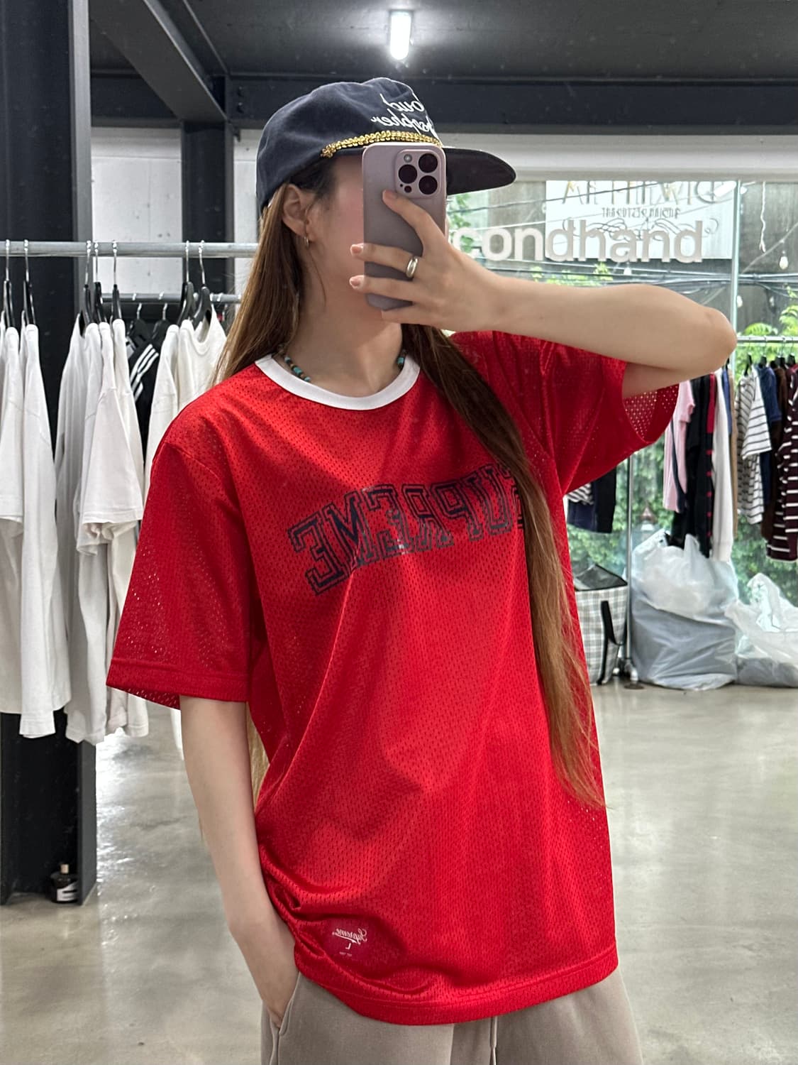 슈프림 메쉬 크루넥 반팔져지 상품이미지2