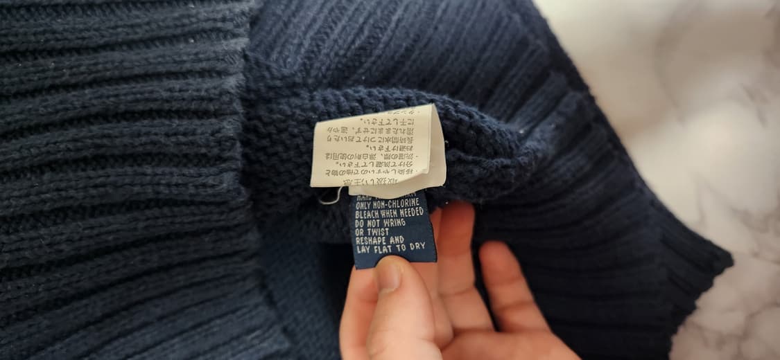 폴로 랄프로렌 딥네이비 브이넥 니트 상품이미지6