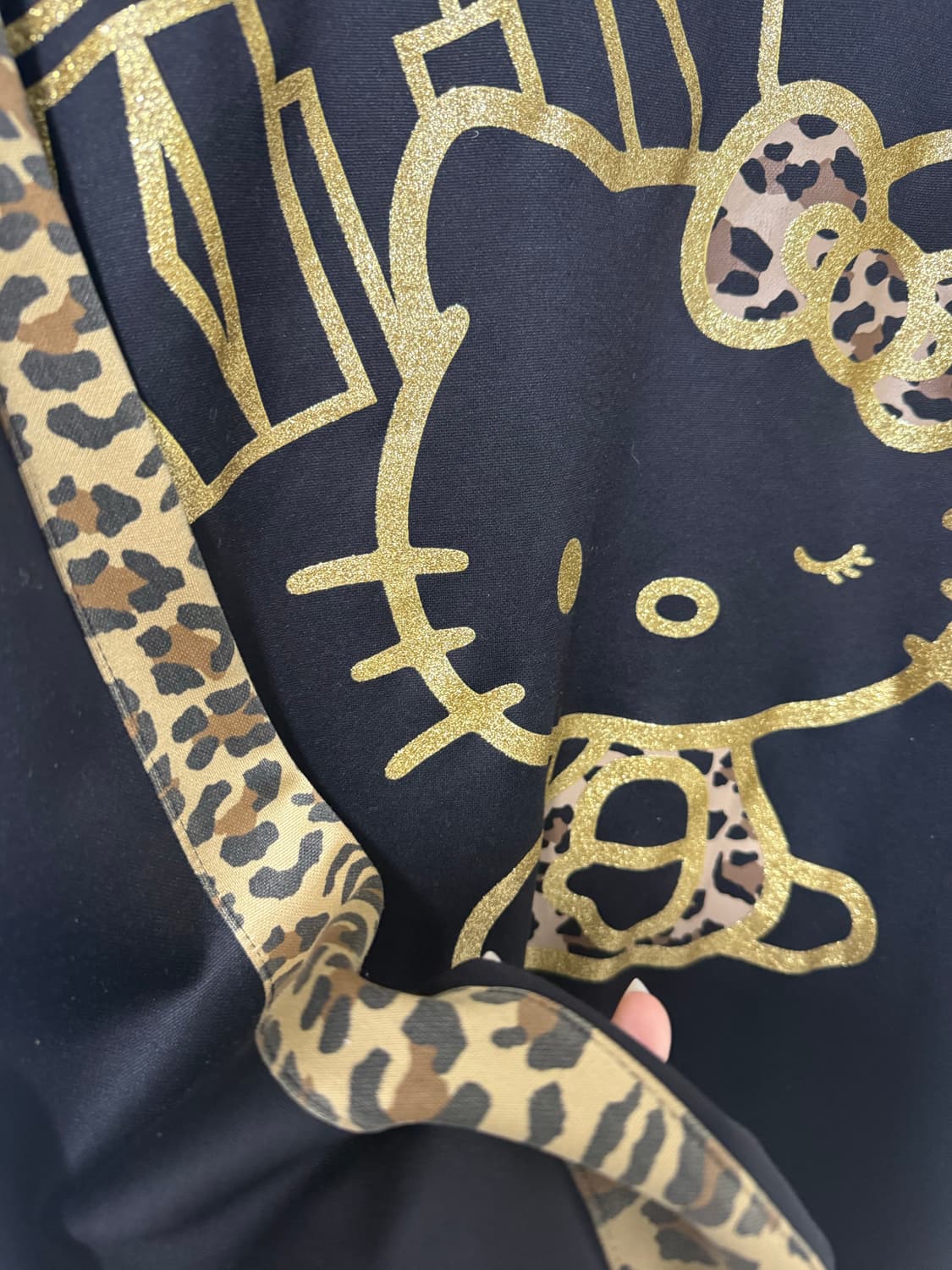 헬로키티 레오파드 후드집업 /빅사이즈 상품이미지3