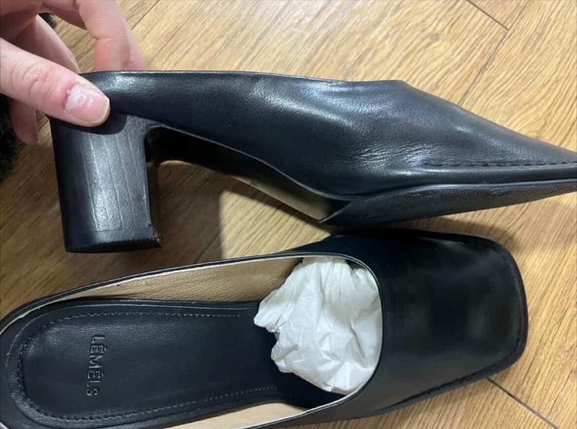 LEMELS IRIS MULE HEEL BLACK 37 상품이미지6