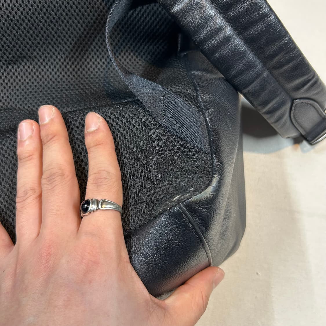 코치 COACH 레더 백팩 블랙 상품이미지9