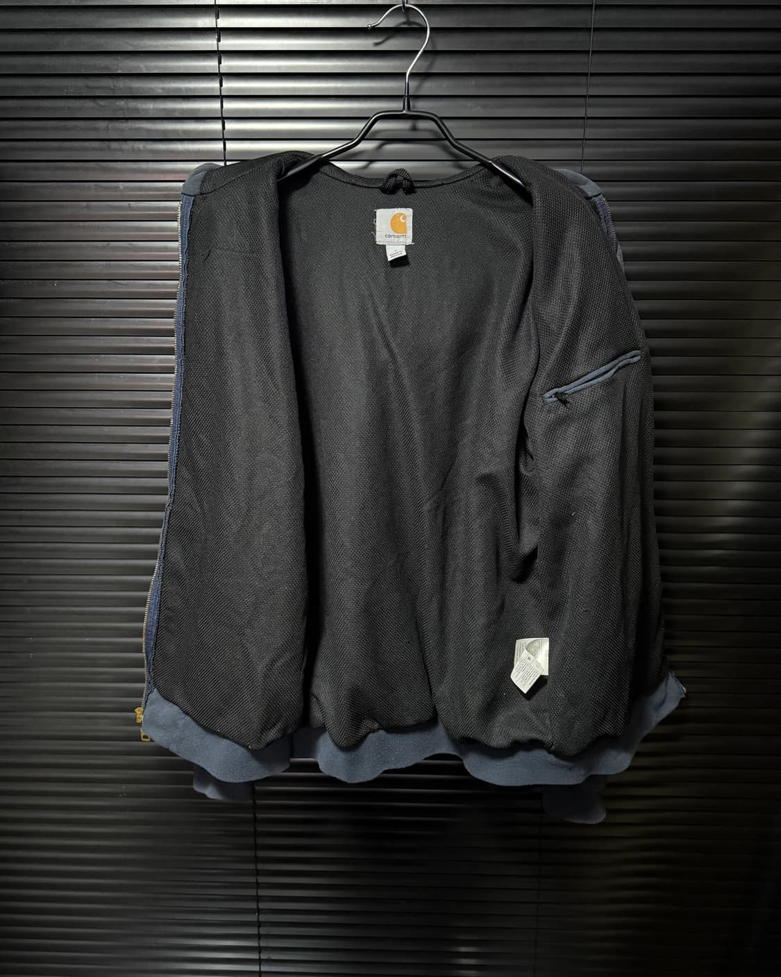 칼하트 네이비 남색 레인 디펜더 코튼 면 후드 후디 집업 S 90 워크 상품이미지7