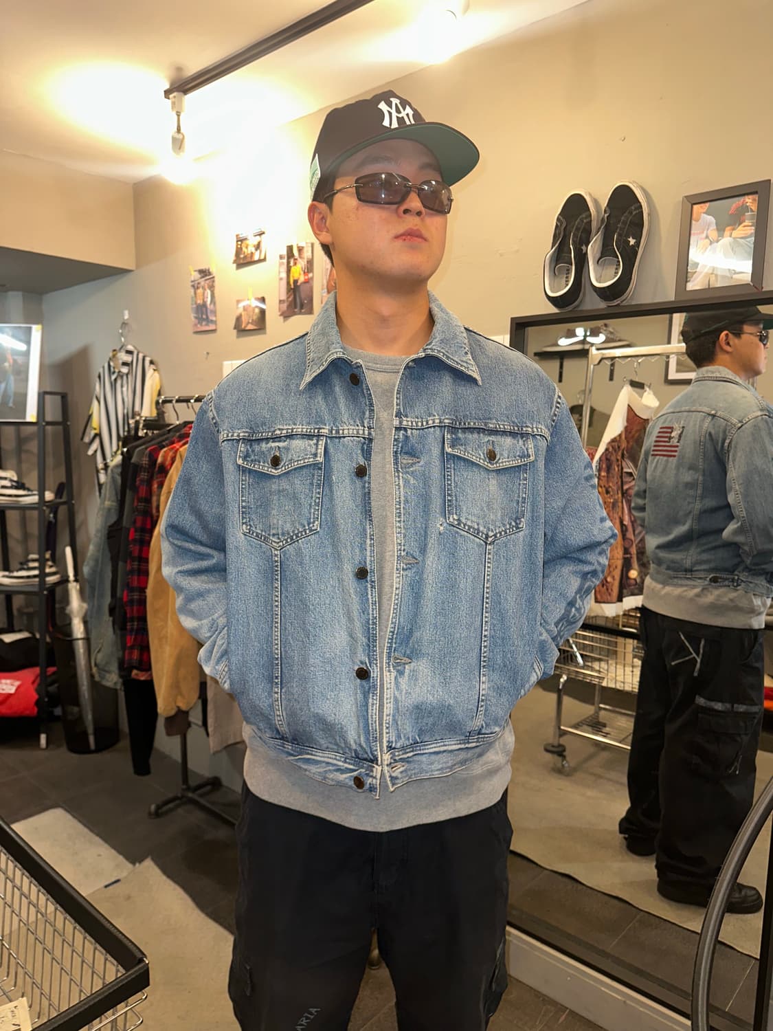 90‘s Iceberg disney American flags denim 상품이미지5