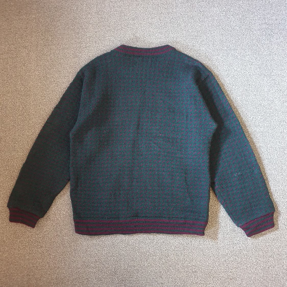 80s L.L.Bean 버드아이 헤비 울 스웨터no.39 상품이미지5