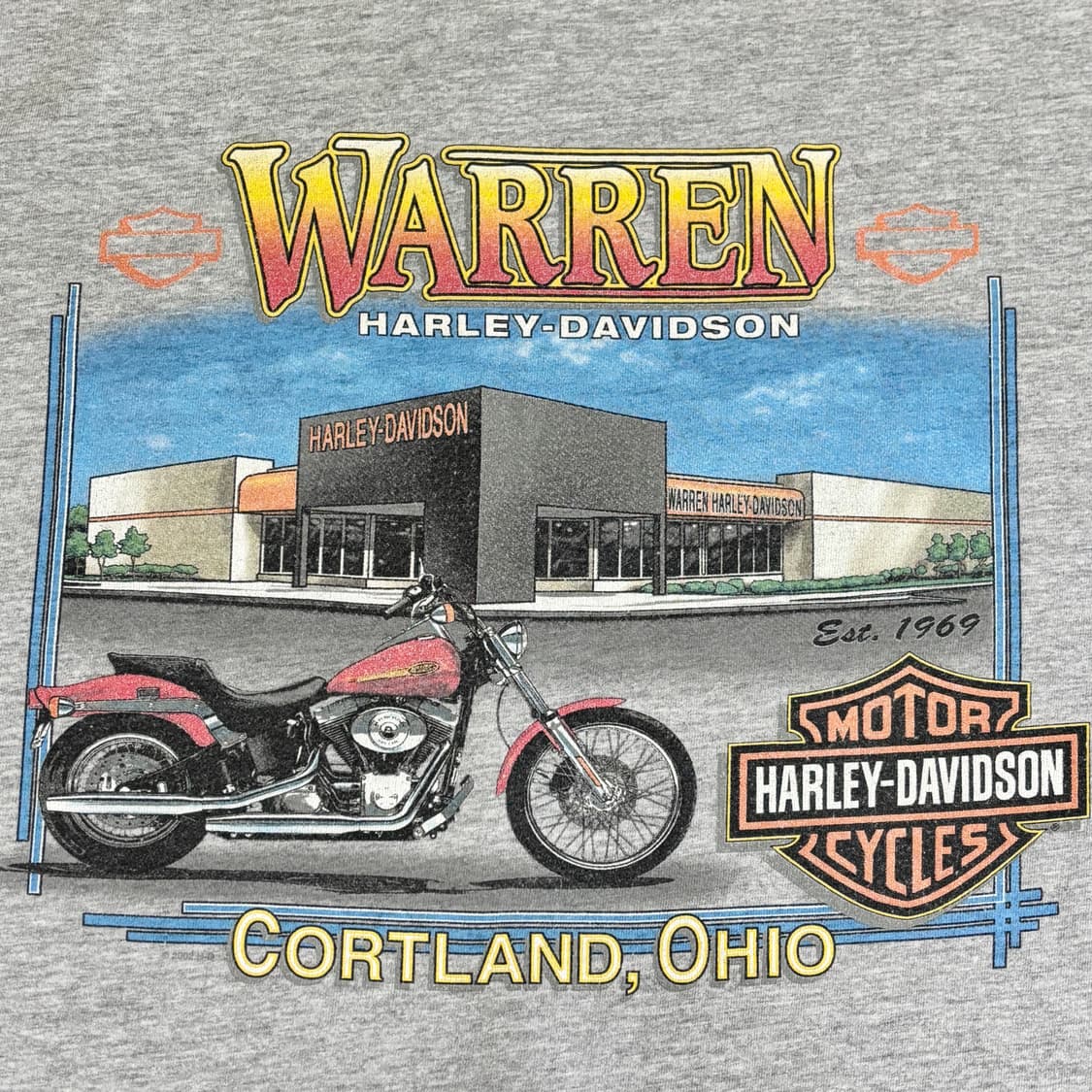 빈티지 할리데이비슨 플레임 롱슬리브 티셔츠 상품이미지5