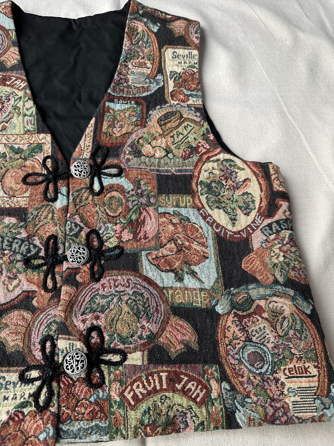 빈티지 자가드 베스트 L 상품이미지5